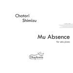 MU ABSENCE for solo piano [DIGITAL]
